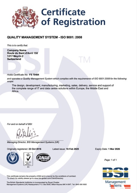 Switzerland certificate of registration Word and PDF template